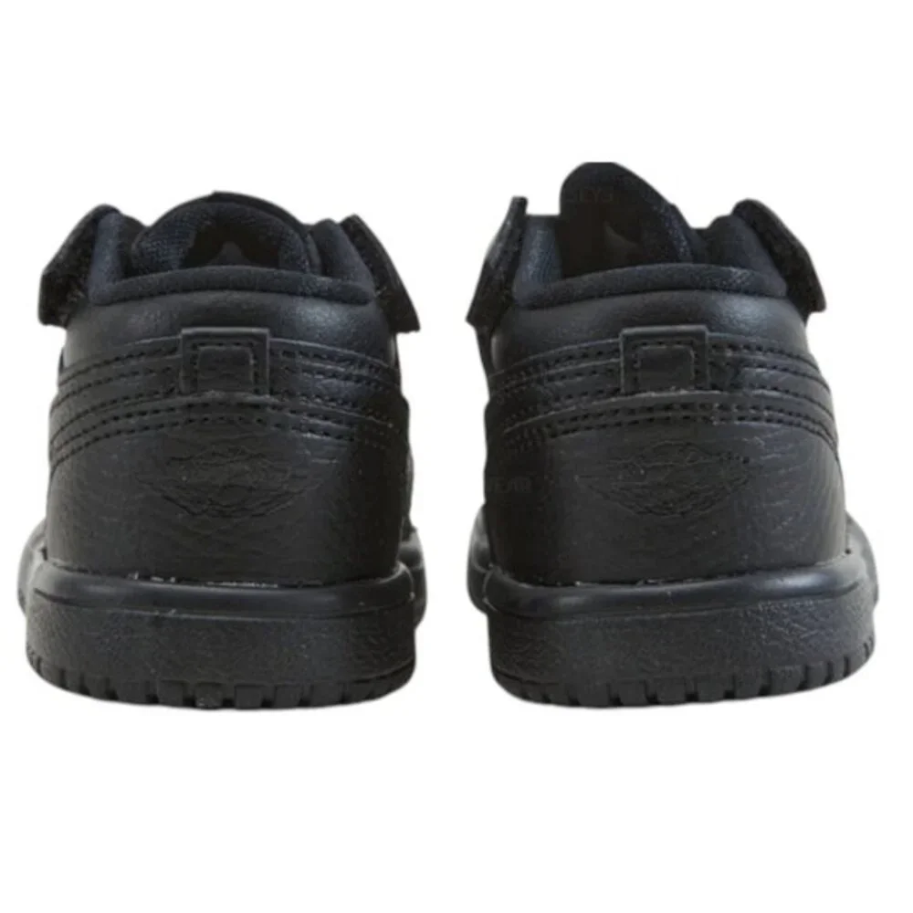 Nike Jordan 1 Low Alt Triple Black Little Kid Child Shoes Size 4C NEW CI3436-091